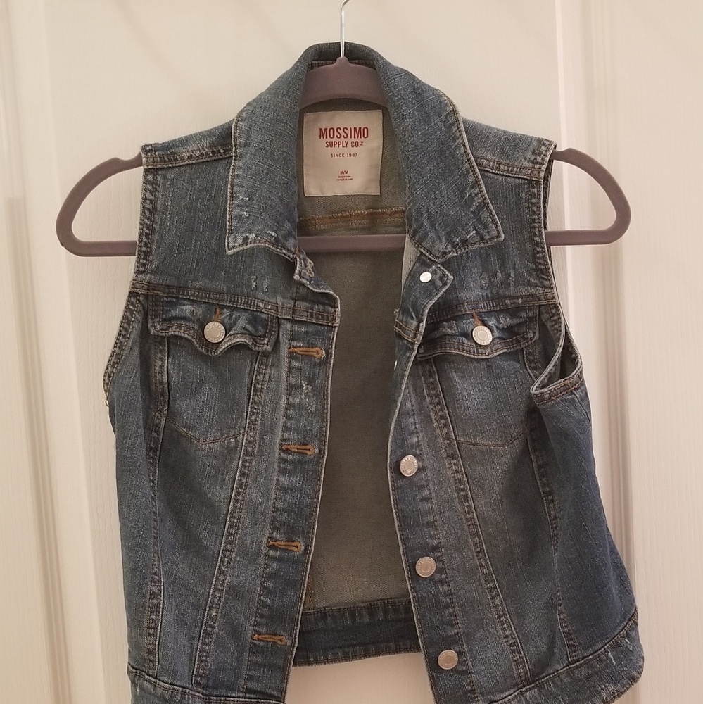 Denim Sleeveless Jacket